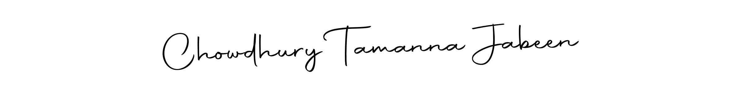 Make a beautiful signature design for name Chowdhury Tamanna Jabeen. Use this online signature maker to create a handwritten signature for free. Chowdhury Tamanna Jabeen signature style 10 images and pictures png