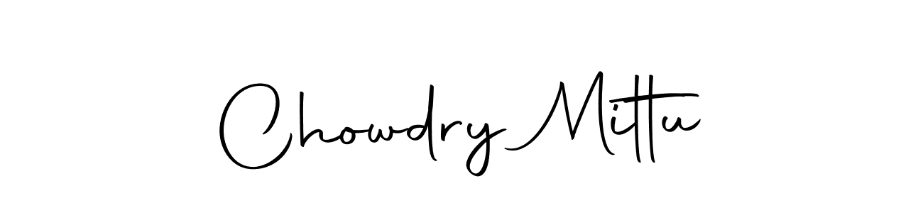 You can use this online signature creator to create a handwritten signature for the name Chowdry Mittu. This is the best online autograph maker. Chowdry Mittu signature style 10 images and pictures png