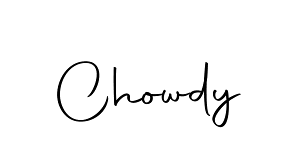 How to make Chowdy signature? Autography-DOLnW is a professional autograph style. Create handwritten signature for Chowdy name. Chowdy signature style 10 images and pictures png