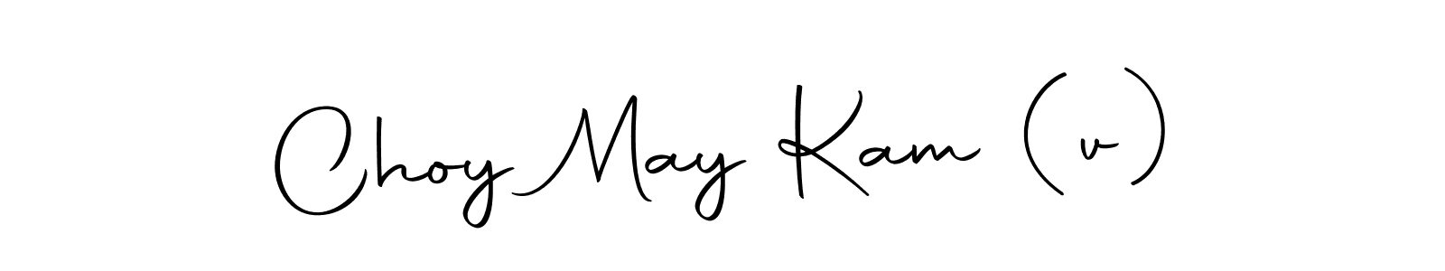Choy May Kam (v) stylish signature style. Best Handwritten Sign (Autography-DOLnW) for my name. Handwritten Signature Collection Ideas for my name Choy May Kam (v). Choy May Kam (v) signature style 10 images and pictures png