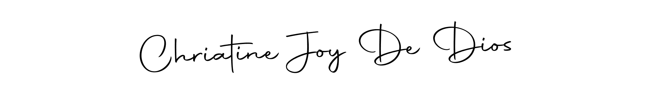 Also we have Chriatine Joy De Dios name is the best signature style. Create professional handwritten signature collection using Autography-DOLnW autograph style. Chriatine Joy De Dios signature style 10 images and pictures png