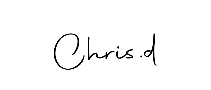 How to make Chris.d name signature. Use Autography-DOLnW style for creating short signs online. This is the latest handwritten sign. Chris.d signature style 10 images and pictures png