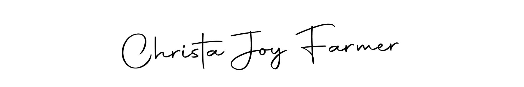 Make a beautiful signature design for name Christa Joy Farmer. Use this online signature maker to create a handwritten signature for free. Christa Joy Farmer signature style 10 images and pictures png