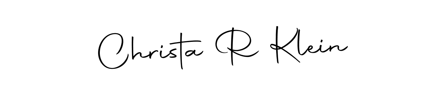 Make a beautiful signature design for name Christa R Klein. Use this online signature maker to create a handwritten signature for free. Christa R Klein signature style 10 images and pictures png