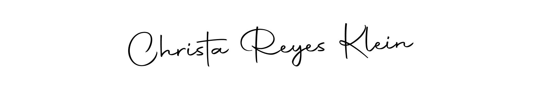 It looks lik you need a new signature style for name Christa Reyes Klein. Design unique handwritten (Autography-DOLnW) signature with our free signature maker in just a few clicks. Christa Reyes Klein signature style 10 images and pictures png