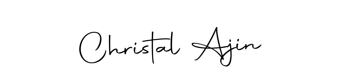 Create a beautiful signature design for name Christal Ajin. With this signature (Autography-DOLnW) fonts, you can make a handwritten signature for free. Christal Ajin signature style 10 images and pictures png