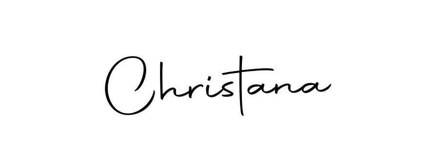 Use a signature maker to create a handwritten signature online. With this signature software, you can design (Autography-DOLnW) your own signature for name Christana. Christana signature style 10 images and pictures png