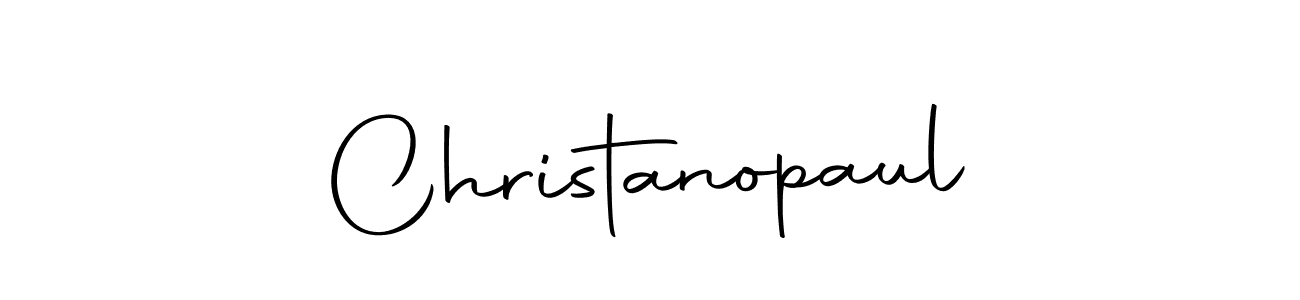 Design your own signature with our free online signature maker. With this signature software, you can create a handwritten (Autography-DOLnW) signature for name Christanopaul. Christanopaul signature style 10 images and pictures png