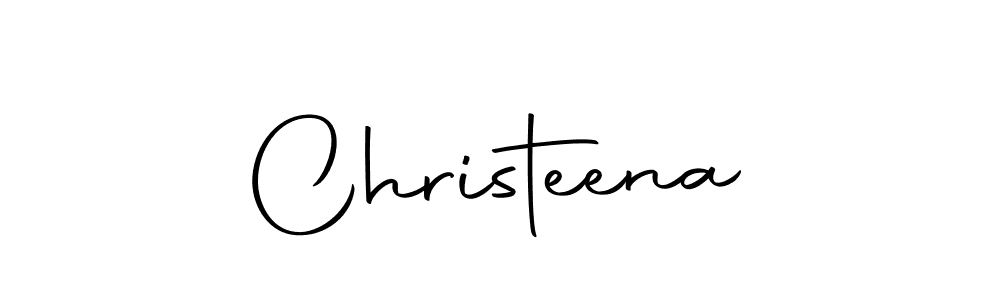 Create a beautiful signature design for name Christeena. With this signature (Autography-DOLnW) fonts, you can make a handwritten signature for free. Christeena signature style 10 images and pictures png