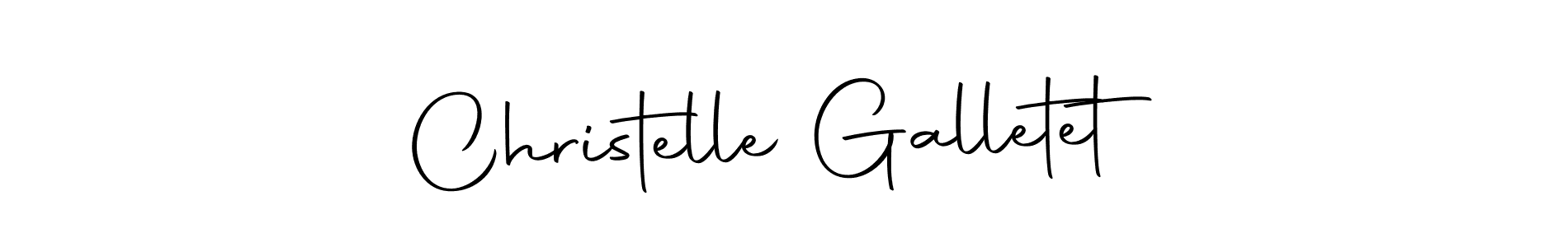 How to make Christelle Galletet name signature. Use Autography-DOLnW style for creating short signs online. This is the latest handwritten sign. Christelle Galletet signature style 10 images and pictures png