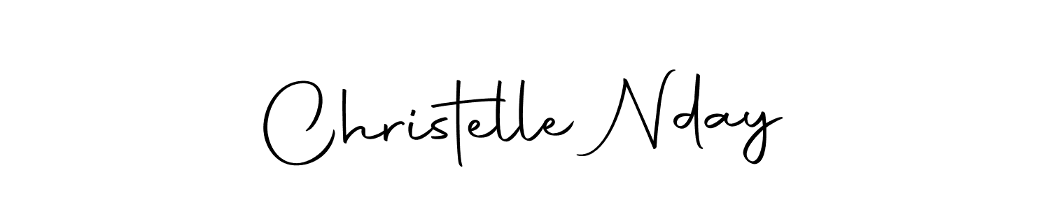 You should practise on your own different ways (Autography-DOLnW) to write your name (Christelle Nday) in signature. don't let someone else do it for you. Christelle Nday signature style 10 images and pictures png