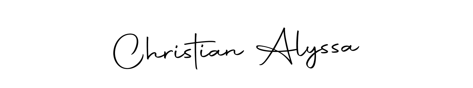 Here are the top 10 professional signature styles for the name Christian Alyssa. These are the best autograph styles you can use for your name. Christian Alyssa signature style 10 images and pictures png