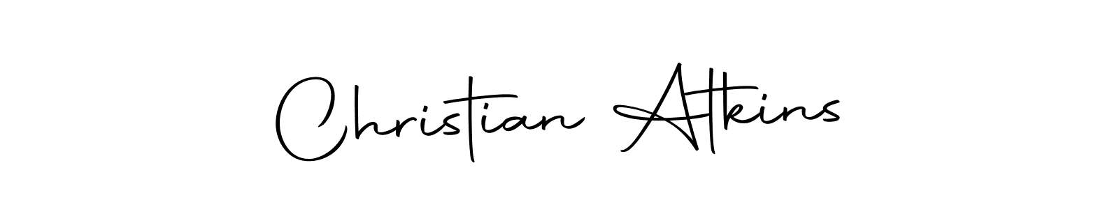 Create a beautiful signature design for name Christian Atkins. With this signature (Autography-DOLnW) fonts, you can make a handwritten signature for free. Christian Atkins signature style 10 images and pictures png