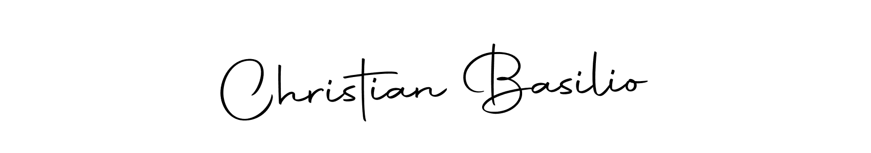 Create a beautiful signature design for name Christian Basilio. With this signature (Autography-DOLnW) fonts, you can make a handwritten signature for free. Christian Basilio signature style 10 images and pictures png