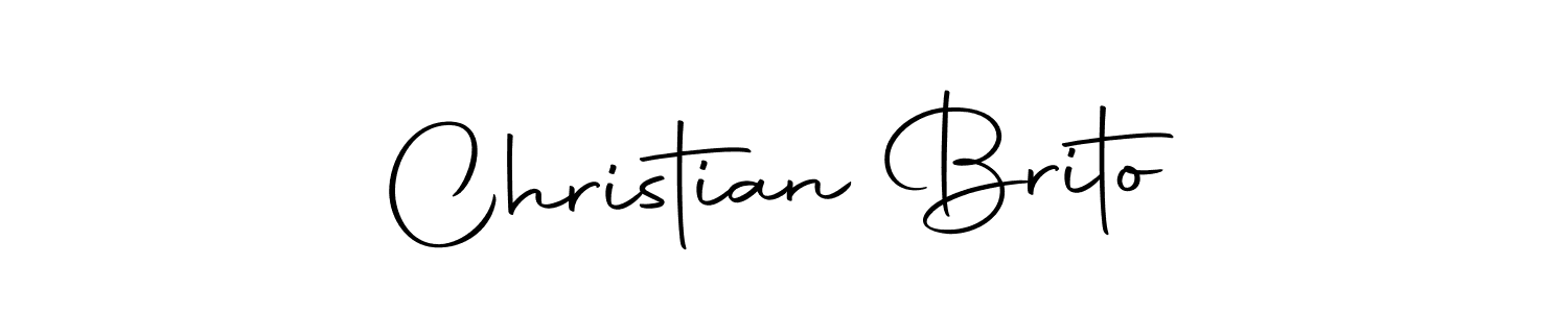 Make a beautiful signature design for name Christian Brito. With this signature (Autography-DOLnW) style, you can create a handwritten signature for free. Christian Brito signature style 10 images and pictures png