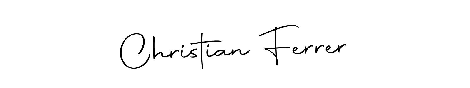 Create a beautiful signature design for name Christian Ferrer. With this signature (Autography-DOLnW) fonts, you can make a handwritten signature for free. Christian Ferrer signature style 10 images and pictures png