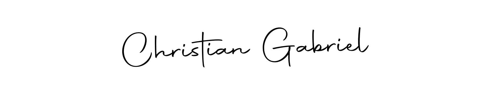 Use a signature maker to create a handwritten signature online. With this signature software, you can design (Autography-DOLnW) your own signature for name Christian Gabriel. Christian Gabriel signature style 10 images and pictures png
