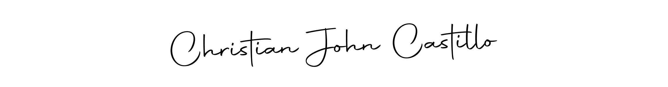 Design your own signature with our free online signature maker. With this signature software, you can create a handwritten (Autography-DOLnW) signature for name Christian John Castillo. Christian John Castillo signature style 10 images and pictures png