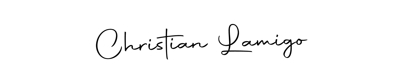 Create a beautiful signature design for name Christian Lamigo. With this signature (Autography-DOLnW) fonts, you can make a handwritten signature for free. Christian Lamigo signature style 10 images and pictures png