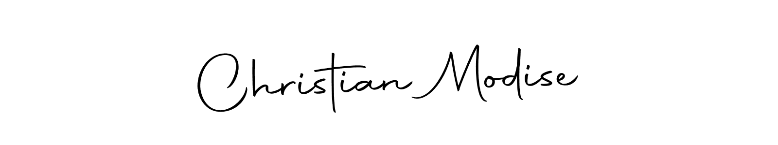 Design your own signature with our free online signature maker. With this signature software, you can create a handwritten (Autography-DOLnW) signature for name Christian Modise. Christian Modise signature style 10 images and pictures png