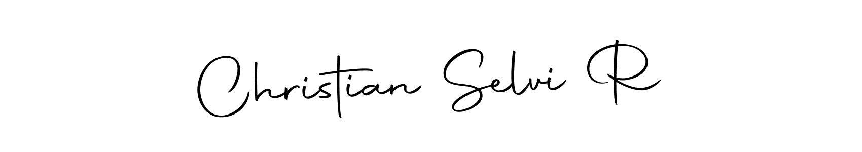 How to make Christian Selvi R signature? Autography-DOLnW is a professional autograph style. Create handwritten signature for Christian Selvi R name. Christian Selvi R signature style 10 images and pictures png