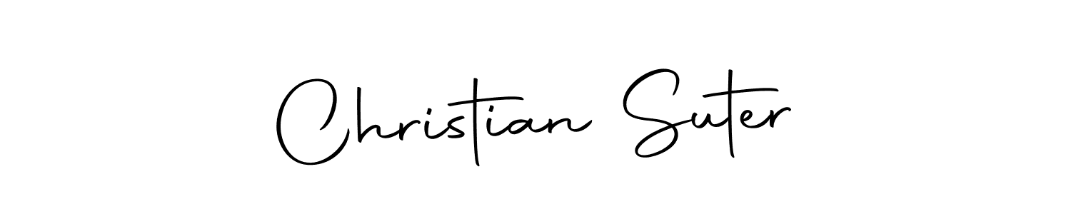 How to make Christian Suter name signature. Use Autography-DOLnW style for creating short signs online. This is the latest handwritten sign. Christian Suter signature style 10 images and pictures png