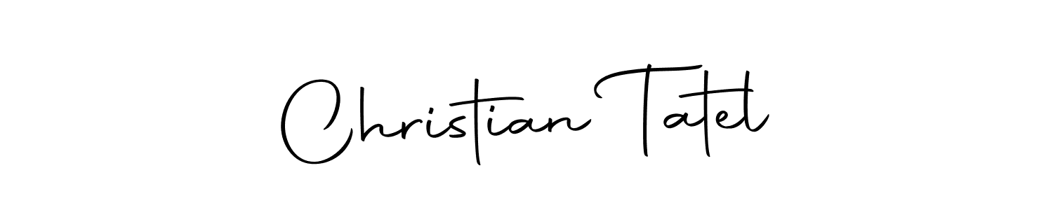 Create a beautiful signature design for name Christian Tatel. With this signature (Autography-DOLnW) fonts, you can make a handwritten signature for free. Christian Tatel signature style 10 images and pictures png