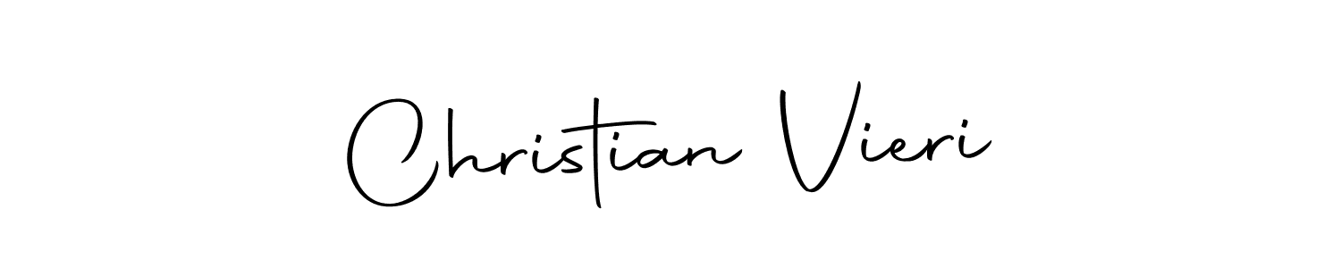 How to make Christian Vieri name signature. Use Autography-DOLnW style for creating short signs online. This is the latest handwritten sign. Christian Vieri signature style 10 images and pictures png