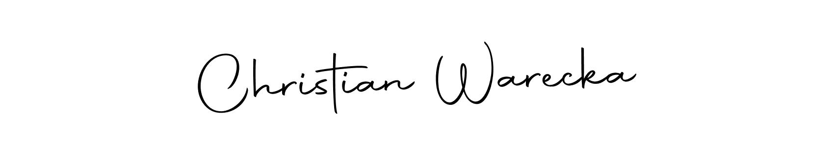 Christian Warecka stylish signature style. Best Handwritten Sign (Autography-DOLnW) for my name. Handwritten Signature Collection Ideas for my name Christian Warecka. Christian Warecka signature style 10 images and pictures png
