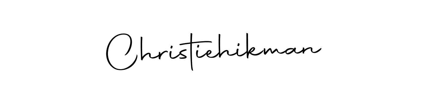 Use a signature maker to create a handwritten signature online. With this signature software, you can design (Autography-DOLnW) your own signature for name Christiehikman. Christiehikman signature style 10 images and pictures png
