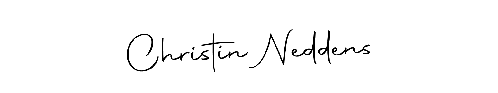 Design your own signature with our free online signature maker. With this signature software, you can create a handwritten (Autography-DOLnW) signature for name Christin Neddens. Christin Neddens signature style 10 images and pictures png