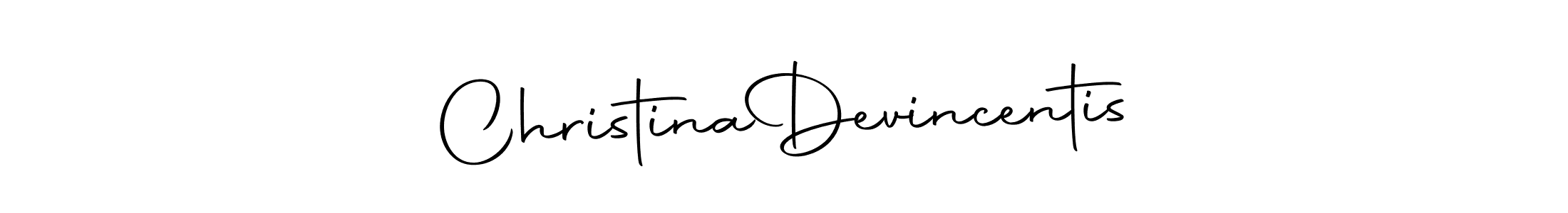 Create a beautiful signature design for name Christina  Devincentis. With this signature (Autography-DOLnW) fonts, you can make a handwritten signature for free. Christina  Devincentis signature style 10 images and pictures png