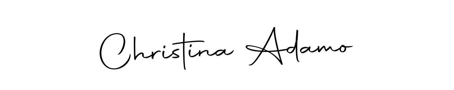 Make a beautiful signature design for name Christina Adamo. Use this online signature maker to create a handwritten signature for free. Christina Adamo signature style 10 images and pictures png