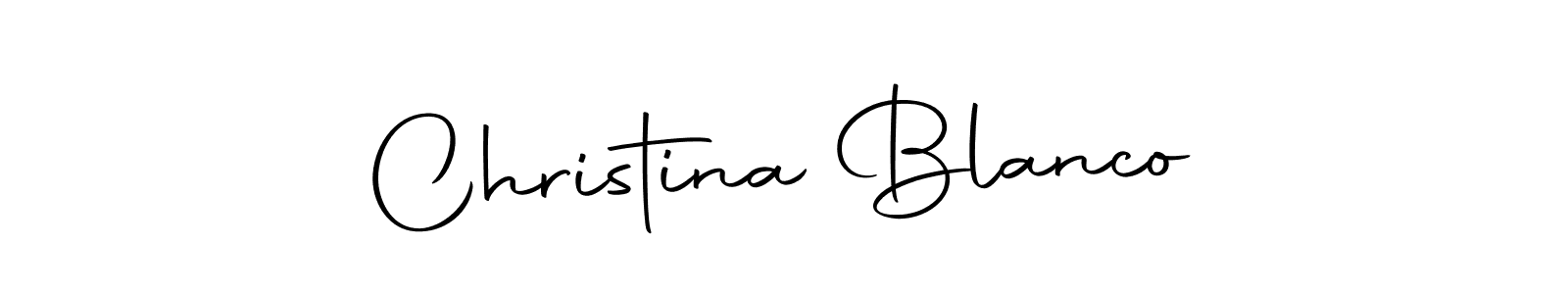 Christina Blanco stylish signature style. Best Handwritten Sign (Autography-DOLnW) for my name. Handwritten Signature Collection Ideas for my name Christina Blanco. Christina Blanco signature style 10 images and pictures png