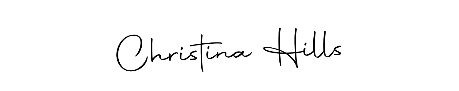 How to make Christina Hills signature? Autography-DOLnW is a professional autograph style. Create handwritten signature for Christina Hills name. Christina Hills signature style 10 images and pictures png