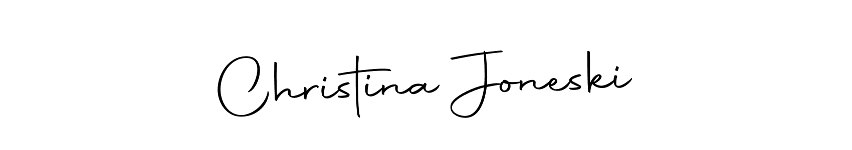 Christina Joneski stylish signature style. Best Handwritten Sign (Autography-DOLnW) for my name. Handwritten Signature Collection Ideas for my name Christina Joneski. Christina Joneski signature style 10 images and pictures png