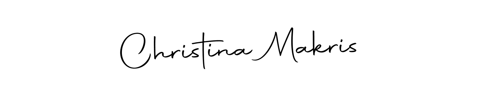 Design your own signature with our free online signature maker. With this signature software, you can create a handwritten (Autography-DOLnW) signature for name Christina Makris. Christina Makris signature style 10 images and pictures png