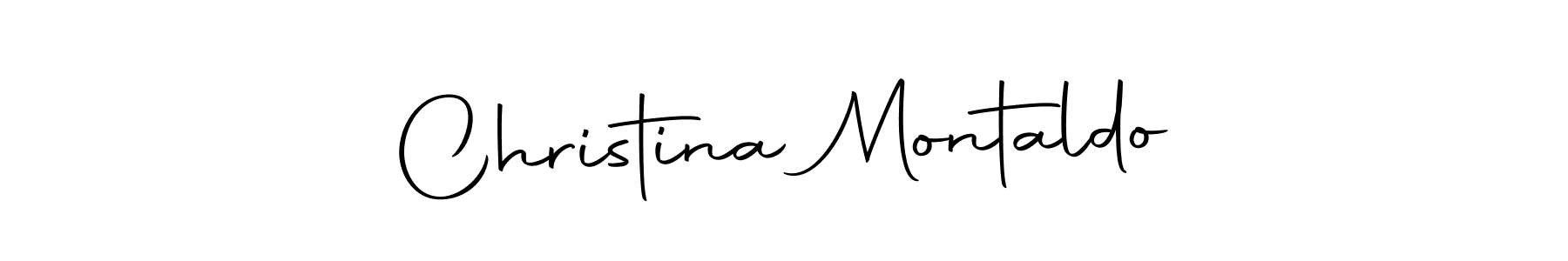 Christina Montaldo stylish signature style. Best Handwritten Sign (Autography-DOLnW) for my name. Handwritten Signature Collection Ideas for my name Christina Montaldo. Christina Montaldo signature style 10 images and pictures png
