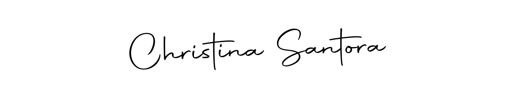 Make a beautiful signature design for name Christina Santora. Use this online signature maker to create a handwritten signature for free. Christina Santora signature style 10 images and pictures png