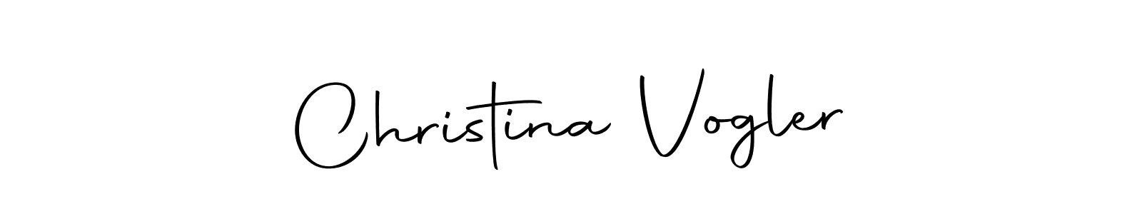 Design your own signature with our free online signature maker. With this signature software, you can create a handwritten (Autography-DOLnW) signature for name Christina Vogler. Christina Vogler signature style 10 images and pictures png