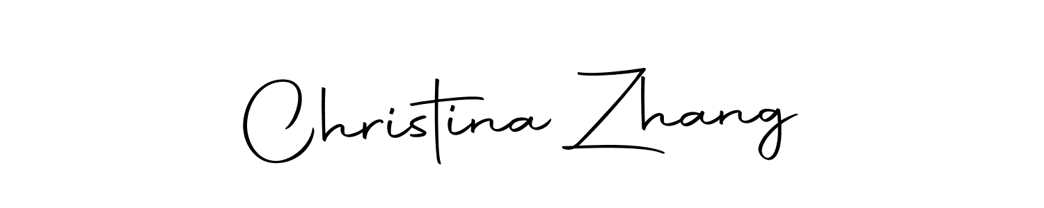 Create a beautiful signature design for name Christina Zhang. With this signature (Autography-DOLnW) fonts, you can make a handwritten signature for free. Christina Zhang signature style 10 images and pictures png
