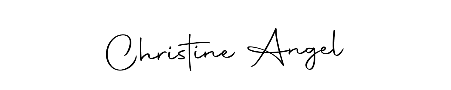 Christine Angel stylish signature style. Best Handwritten Sign (Autography-DOLnW) for my name. Handwritten Signature Collection Ideas for my name Christine Angel. Christine Angel signature style 10 images and pictures png