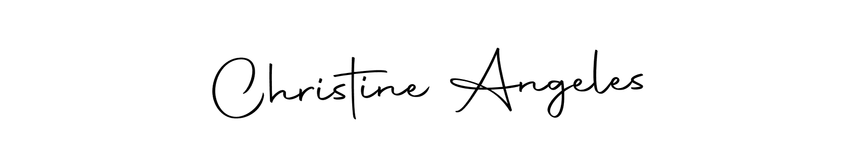 Design your own signature with our free online signature maker. With this signature software, you can create a handwritten (Autography-DOLnW) signature for name Christine Angeles. Christine Angeles signature style 10 images and pictures png