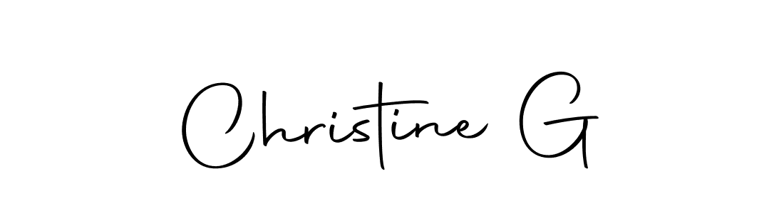 The best way (Autography-DOLnW) to make a short signature is to pick only two or three words in your name. The name Christine G include a total of six letters. For converting this name. Christine G signature style 10 images and pictures png