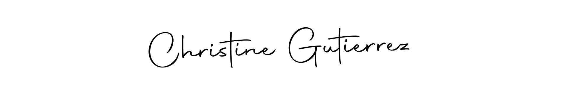 Design your own signature with our free online signature maker. With this signature software, you can create a handwritten (Autography-DOLnW) signature for name Christine Gutierrez. Christine Gutierrez signature style 10 images and pictures png