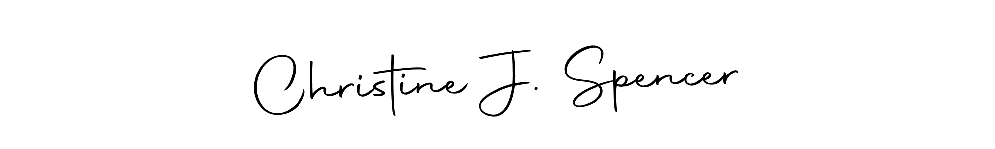 The best way (Autography-DOLnW) to make a short signature is to pick only two or three words in your name. The name Christine J. Spencer include a total of six letters. For converting this name. Christine J. Spencer signature style 10 images and pictures png