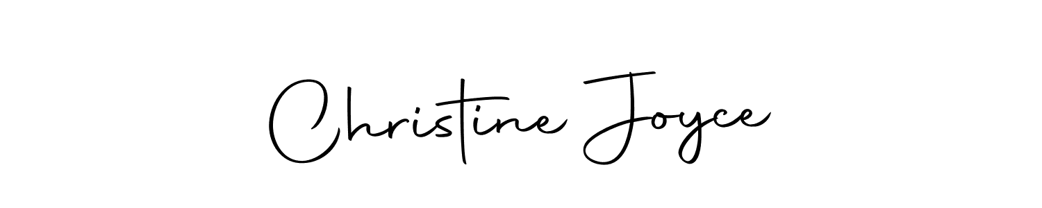 Design your own signature with our free online signature maker. With this signature software, you can create a handwritten (Autography-DOLnW) signature for name Christine Joyce. Christine Joyce signature style 10 images and pictures png