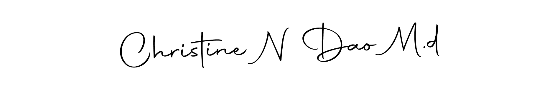 Use a signature maker to create a handwritten signature online. With this signature software, you can design (Autography-DOLnW) your own signature for name Christine N Dao M.d. Christine N Dao M.d signature style 10 images and pictures png