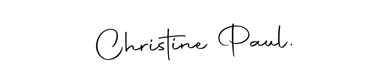 Make a beautiful signature design for name Christine Paul.. With this signature (Autography-DOLnW) style, you can create a handwritten signature for free. Christine Paul. signature style 10 images and pictures png