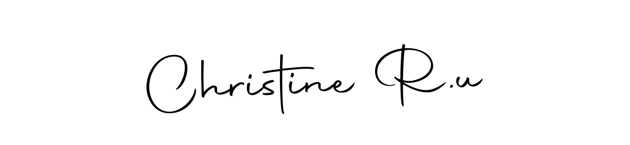Use a signature maker to create a handwritten signature online. With this signature software, you can design (Autography-DOLnW) your own signature for name Christine R.u. Christine R.u signature style 10 images and pictures png
